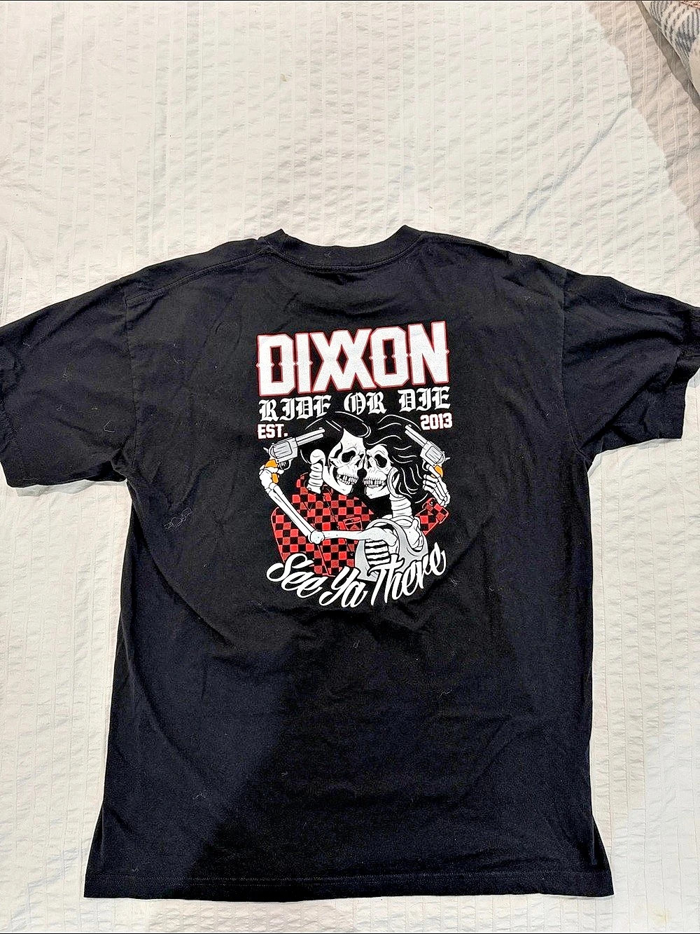 Dixxon Graphic Tee Black & White Size XL